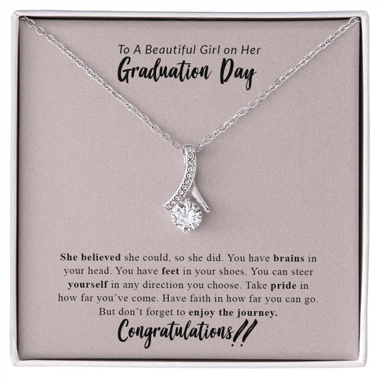 To A Beautiful Girl On Her Graduation Day | Congratulations - Alluring Beauty necklace